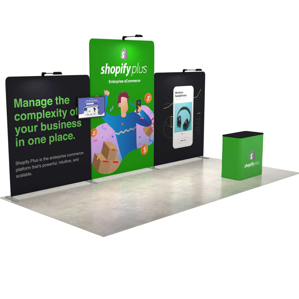 20ft QuickZip™ - Supreme Portable Trade Show Booth