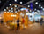 An abstract blur of a tradeshow display.