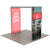 Side view of 3.5ft Firefly Arch Lightbox showing slim rectangular frame with illuminated pink wall and dark printed panel on light grey flooring.