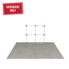 Front-facing view of the 5ft Perfect Pop™ Table Top hardware frame, showing the collapsible pop-up structure without graphics