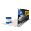 20ft QuickZip™ - Straight Double-Sided Display with 4 Lights