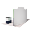 20ft QuickZip™ - Curved Single-Sided Display with 4 Lights and 2 Headers