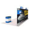 20ft QuickZip™ - Straight Double-Sided Display with 4 Lights and 2 Headers