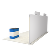 20ft QuickZip™ - Straight Single-Sided Display with 2 Headers