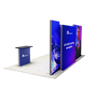 20ft Angled Firefly Lightbox Double-Sided Backlit Display with 1 Counter