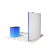10ft QuickZip™ - Curved Single-Sided Display with Lights and Podium