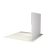 Rear view of the straight trade show display showing plain fabric backing and  frame structure.