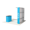 8ft Perfect-Pop™ - Curved Display with Podium and Lights