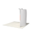 Rear view of the display frame showing the white back side of the single-sided graphic.