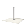 24" Fabric Silver Step Premium Retractable Banner Stand