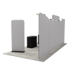 20ft QuickZip Executive, Lightbox Banner Stand