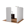 10ft QuickZip Straight, Podium, Lights, Showtime, Flooring