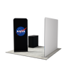 8ft QuickZip Lightbox, Podium, Double-Sided QuickZip Banner Stand
