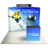 10ft QuickZip™ - Curved Single-Sided Display with Lights, Podium, and Header