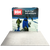 Front facing trade show display with overhead lighting illuminating the backdrop graphic.