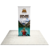 36" Fabric Silver Step Premium Retractable Banner Stand
