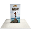48" Fabric Silver Step Premium Retractable Banner Stand