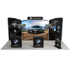 20ft QuickZip Executive, Lightbox Banner Stand