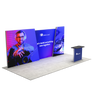 20ft Angled Firefly Lightbox Single-Sided Backlit Display with 1 Counter