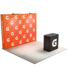 10ft Perfect-Pop™ - Straight Display with Lights and Podium