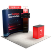 10ft QuickZip™ MAX Curved Single-Sided Trade Show Display