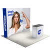 10ft Perfect-Pop™ - Curved Display with Podium