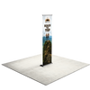 24" Fabric Silver Step Premium Retractable Banner Stand