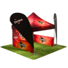 10ft Outdoor Tent, Two Med Teardrop Flags
