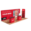 20ft QuickZip Lightbox, 2 Podiums, Showtime, Oak Flooring