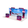 20ft QuickZip™ - Mega Max Single-Sided Display with 4 Lights