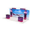 20ft QuickZip™ - Mega Max Double-Sided Display with 4 Lights