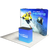 10ft QuickZip™ - Curved Double-Sided Display with Lights and Podium