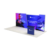 20ft Angled Firefly Lightbox Double-Sided Backlit Display with 1 Counter