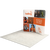 Alternate angle of 8ft snap tube backdrop highlighting the curved frame profile and freestanding design
