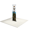 24" Fabric Silver Step Premium Retractable Banner Stand