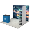10ft QuickZip Lightbox, Podium, Showtime