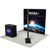 8ft QuickZip Lightbox, Podium, Double-Sided QuickZip Banner Stand