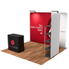10ft QuickZip Straight, Podium, Lights, Showtime, Flooring