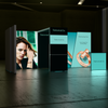 20ft Firefly Corner Lightbox Single-Sided Backlit Display with 1 Counter