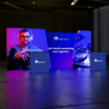 20ft Angled Firefly Lightbox Single-Sided Backlit Display with 2 Counters