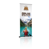 36" Vinyl Silver Step Premium Retractable Banner Stand
