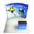 10ft QuickZip™ - Curved Single-Sided Display with Lights and Podium