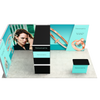 20ft Firefly Corner Lightbox Single-Sided Backlit Display with 1 Counter