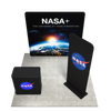 8ft QuickZip Lightbox, Podium, Double-Sided QuickZip Banner Stand