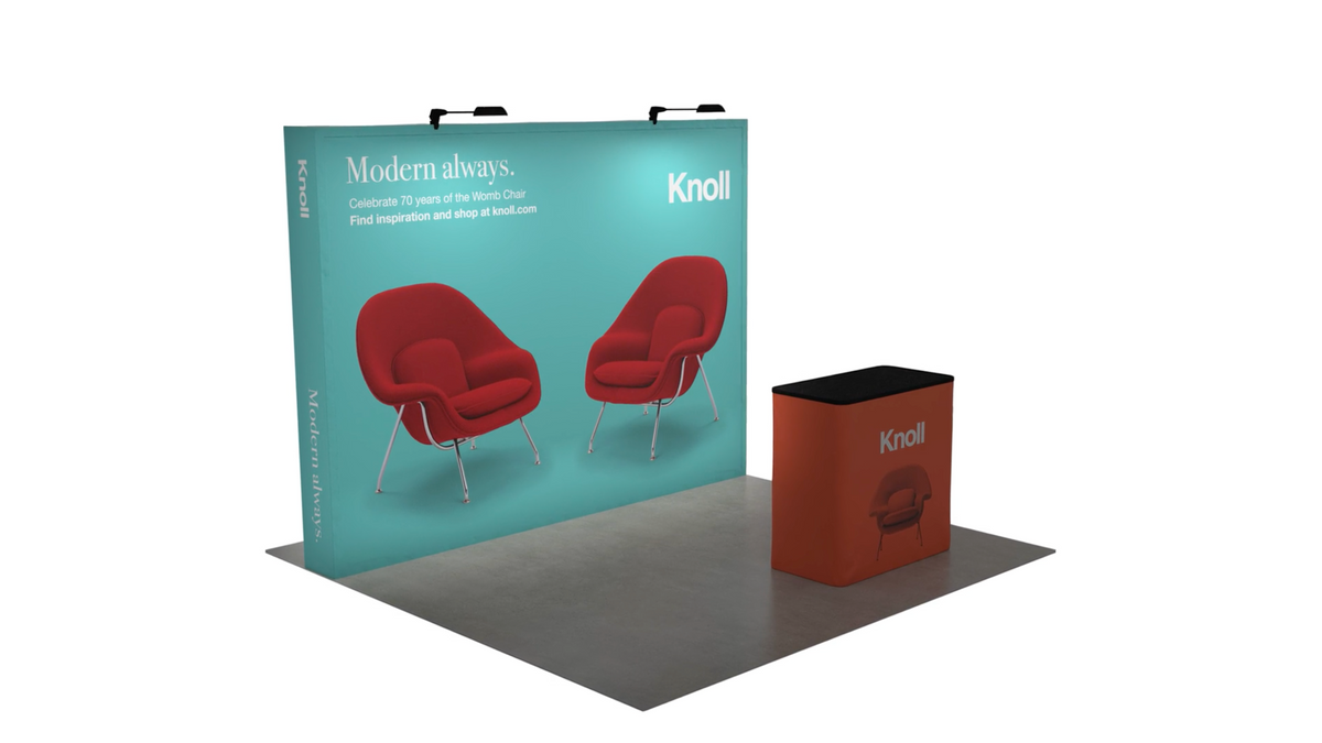10ft QuickZip™ - Curved - TradeShowBooth.com