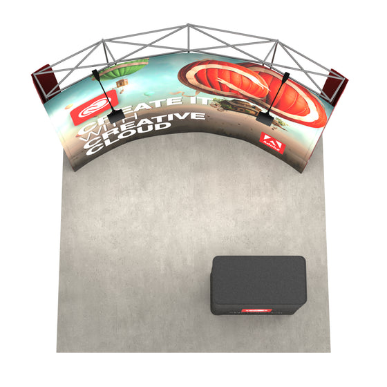 10ft Perfect-Pop™ - Curved - TradeShowBooth.com