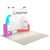10ft QuickZip Curved portable trade show display with overhead LED Lights