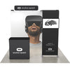 10ft QuickZip Bridge fabric display kit with bridge-style frame, graphic back wall, printed Bridge arch and portable counter