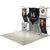 Angled view of the 10ft 3D Snap-Up – Kit B pop-up display featuring a three-dimensional snap-up frame with fabric graphics and LED lights, shown without podium or additional accessories