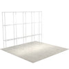 Structural view of 10ft Perfect Pop Straight Display showing open collapsible frame on neutral flooring.